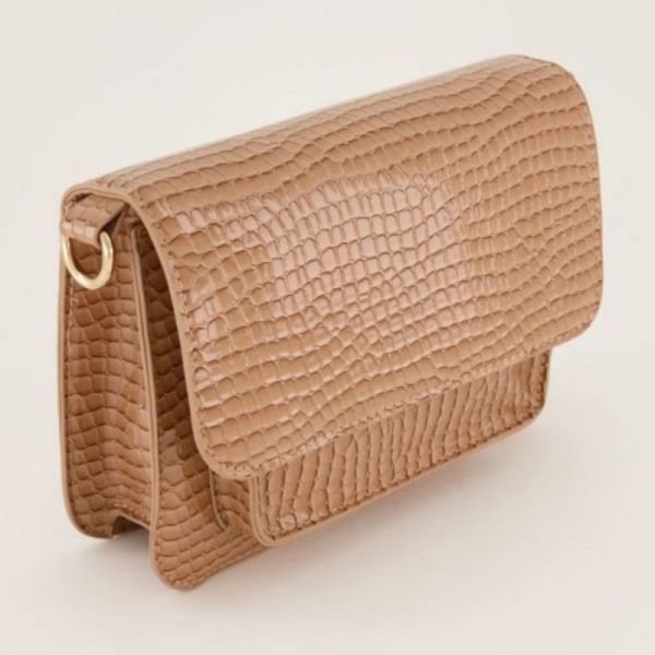 MY JEWELLERY | Croco schoudertas Bruin